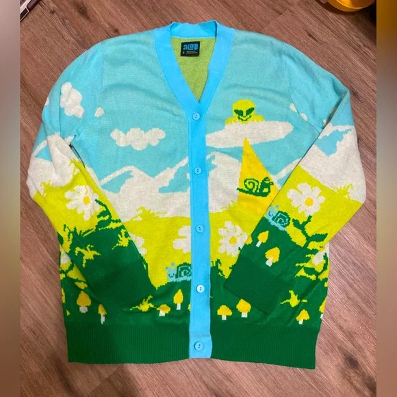 Alab Snail/Alien Cardigan size S - Picture 1 of 9